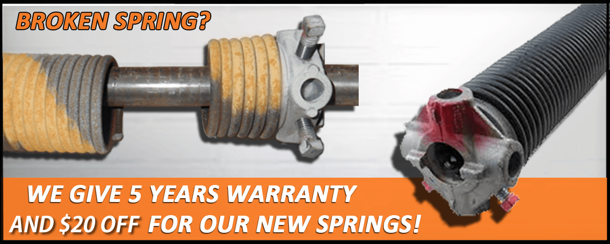 Garage Door Broken Spring Replacement And Repair